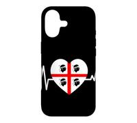 Custodia per iPhone 17 Battito Sardo Sardegna Cuore Quattro Mori Orgoglio Sardo