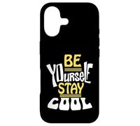 Custodia per iPhone 17 Be Yourself Stay Cool Motivational Quote Inspiration