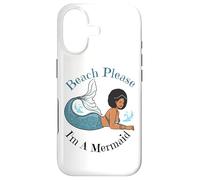 Custodia per iPhone 17 Beach Please I'm A Mermaid Funny Black Sirene Donne Ragazze