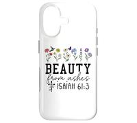 Custodia per iPhone 17 Beauty from Ashes Bible Verse Isaiah 61:3 Christian Jesus