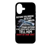 Custodia per iPhone 17 Before You Break Into My House Stand Outside - 2nd Amendment