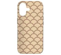 Custodia per iPhone 17 Beige Brown Hills Mountains Arches Half Circles Pattern