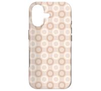 Custodia per iPhone 17 Beige Light Brown Classic Geometric Honeycomb pattern