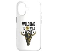 Custodia per iPhone 17 Benvenuti al Wild West Bull Skull Vintage Western Logo
