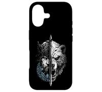 Custodia per iPhone 17 Berserk Orso Guerriero Odino Rune Bussola Norrena Vichingo