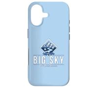 Custodia per iPhone 17 Big Sky Montana Retro Mountain River Vintage Sci Escursionismo