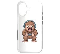 Custodia per iPhone 17 Bigfoot Playing Video Game Sasquatch Video Gamers
