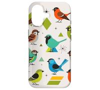 Custodia per iPhone 17 Bird Art Mid Century Midcentury Retro Atomic Age Space