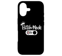 Custodia per iPhone 17 Bitch Mode On Off Sign,Im the Boss Mode Funny Sayings Bitchy