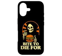 Custodia per iPhone 17 Bite to Die Per Burger Grim Mietitore Umorismo