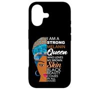 Custodia per iPhone 17 Black Girl Magic I Am Black Mese della storia Afro Melanin Queen
