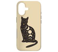 Custodia per iPhone 17 Black Mystical Cat Lover Astrology Celestial Theme