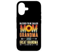 Custodia per iPhone 17 Blessed To Be Called Mom Grandma Great Grandma Mother's Day