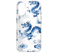 Custodia per iPhone 17 Blu Cinese Drago Cinese Acquarello Arte - Asiatico Fortunato