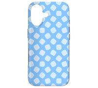 Custodia per iPhone 17 Blue Bubble Dew Drop Cube Rounded Square Airiness Pattern