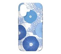 Custodia per iPhone 17 Blue Coral Pattern Ocean Sea Life Immersioni subacquee