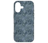 Custodia per iPhone 17 Blue Grey Leaf-like Teardrop Petal Botanical Pattern