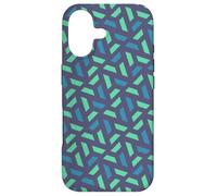 Custodia per iPhone 17 Blue Violet Green Triangle Optical Illusion Pattern