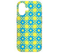 Custodia per iPhone 17 Blue Yellow Star Sunshine Carnival Starlight Pattern