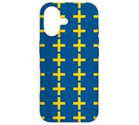 Custodia per iPhone 17 Blue Yellow Sweden Plus Swedish Nordic Pattern