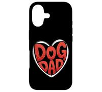 Custodia per iPhone 17 Bold Dog Dad Heart Graphic For Proud Pet Loving Men