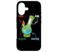 Custodia per iPhone 17 Bong Elements Fire Water Earth Air THC Weed Smoking Anatomy