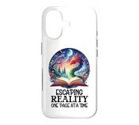 Custodia per iPhone 17 Book Dragon Escaping Reality One Page at a Time Fantasy Era
