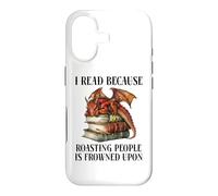 Custodia per iPhone 17 Book Dragon I Read Because Roasting People is Frowned Upon