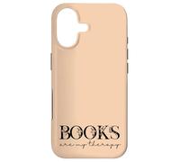 Custodia per iPhone 17 Books Are My Therapy Lover Bookish Librarian Boho Floral