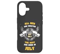 Custodia per iPhone 17 Born in July All Men Equal Best Are Born In July Birthday