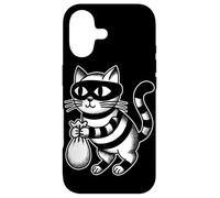 Custodia per iPhone 17 Borsa salvadanaio a forma di gatto ladro gattino nero