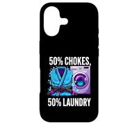 Custodia per iPhone 17 Brazilian Jiu Jitsu 50% Chokes 50% Laundry BJJ