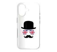 Custodia per iPhone 17 British Gentleman - Cappello a bombetta, motivo: aviatori Union Jack