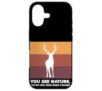 Custodia per iPhone 17 Buck Caccia I See Deer Jerky Divertente Caccia
