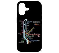 Custodia per iPhone 17 Budapest Hungary Metro Suburban Railway - Souvenir Mappa della rotta