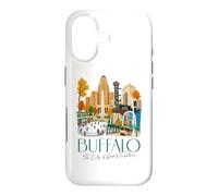 Custodia per iPhone 17 Buffalo, skyline di New York, souvenir della città dei buoni vicini