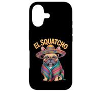 Custodia per iPhone 17 Bulldog francese El Squatcho Poncho divertente Bulldog francese