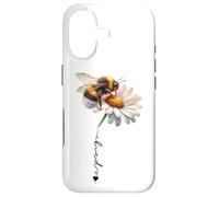 Custodia per iPhone 17 Bumble Bee Flower Cute Bee Daisy Honeycomb Be Kind Bee Boho