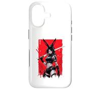 Custodia per iPhone 17 Bunny Anime Girl Samurai Stile Giapponese Guerriero Grafica