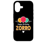 Custodia per iPhone 17 Buon compleanno dicendo Zorro