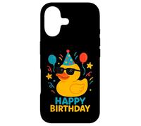 Custodia per iPhone 17 Buon compleanno Duckie carino anatra festa di compleanno