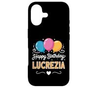 Custodia per iPhone 17 Buon compleanno Lucrezia