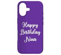 Custodia per iPhone 17 Buon Compleanno Nina