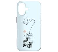 Custodia per iPhone 17 Bustina di tè Great Wave Estetica giapponese