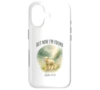 Custodia per iPhone 17 But Now I’m Found Luke 15:10 Watercolor Lamb Christian