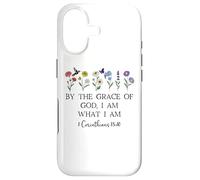 Custodia per iPhone 17 By the Grace of God I am What I Am Verse 1 Corinthians 15:10