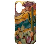 Custodia per iPhone 17 Cactus di vetro colorato Artful Trendy