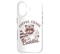 Custodia per iPhone 17 Caffè Caos Coccole Procione Mamma Vita Divertimento