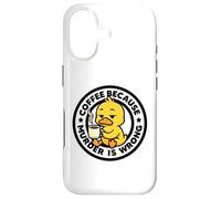 Custodia per iPhone 17 Caffè perché omicidio è sbagliato anatra ironia e sarcasmo anatra