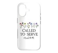 Custodia per iPhone 17 Called to Serve God Jesus Christian Bible Verse Mark 10:45